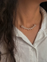 گردنبندنامرئی سنگ رز کواترز