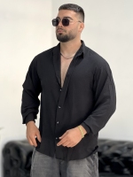 پیراهن بالنی Linen مشکی