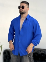 پیراهن بالنی Linen آبی