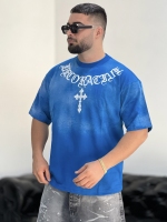 تیشرت 2نخ Cross آبی