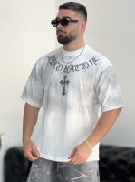 تیشرت 2نخ Cross سفید