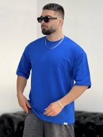 تیشرت 2نخ Basic آبی