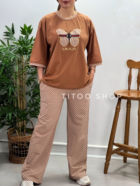 ست بلوز و شلوار پروانه