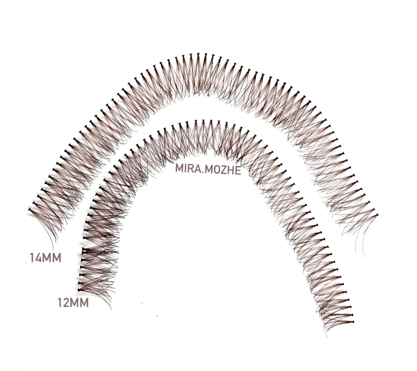 مژه ریسه ای گره دار قهوه ای