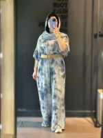 کفتان با کمربند حصیری