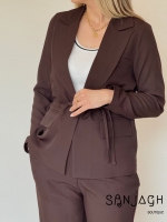 کت شلوار طرح زارا جلو گره ای