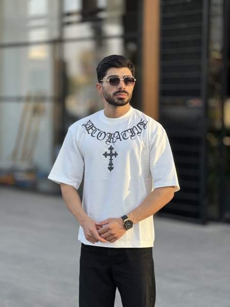 تیشرت دورس تابستانه Ph Salib سفید