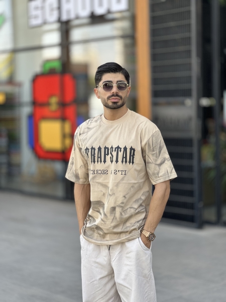 تیشرت حراجی پیسوله Trap کرمی