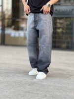 شلوار نیم بگ جین Sofi ذغالی سایه کد 505