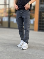 شلوار مام فیت جین Zara ذغالی تیره کد 562