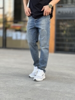 شلوار مام فیت جین Zara آبی کشی کد 569