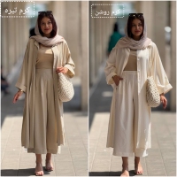 ست مانتو شلوار پفکی