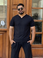 ست یقه کوبایی مشکی