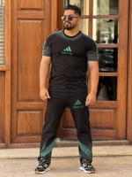 ست تیشرت و شلوار آدیداس بالنسیاگا مشکی سبز