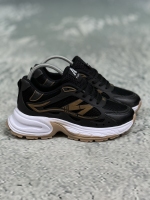 کتونی نیوبالانس مدل فشن لژ دار مشکی قهوه ای