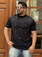 تیشرت نگین دار ستاره مشکی