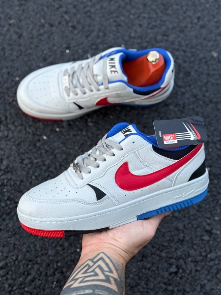 ست کتونی NIKE AIR FORCE جدید طوسی قرمز
