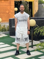 ست وست با شلوارک YD سفید