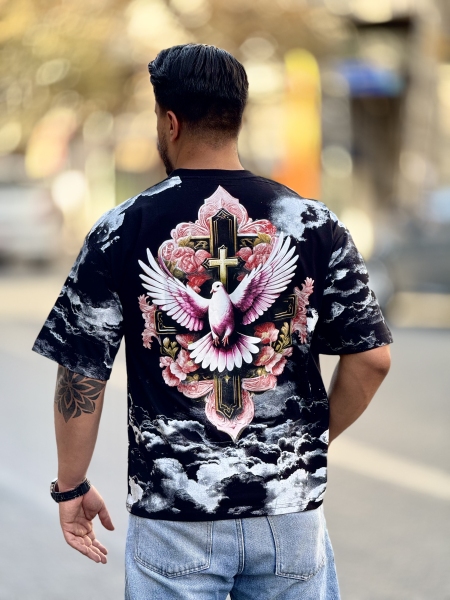 تیشرت فول چاپ کبوتر