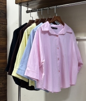 شومیز لینن باکسی