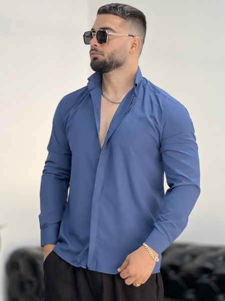 پیراهن دوشین SLIMFIT نفتی