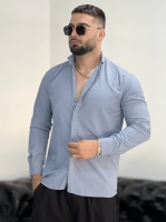 پیراهن دوشین SLIMFIT طوسی