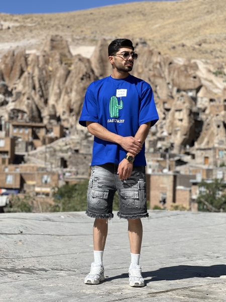 تیشرت دورس دونخ Cactus آبی