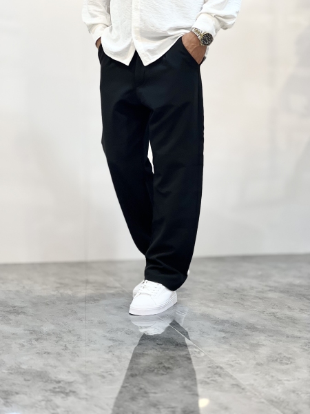 شلوار بگ فیت مازراتی مشکی