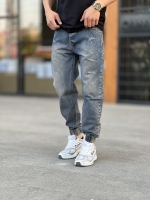 شلوار مام دمپاکش جین Sas آبی کثیف کد