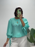 شومیز یقه اشکی حریر