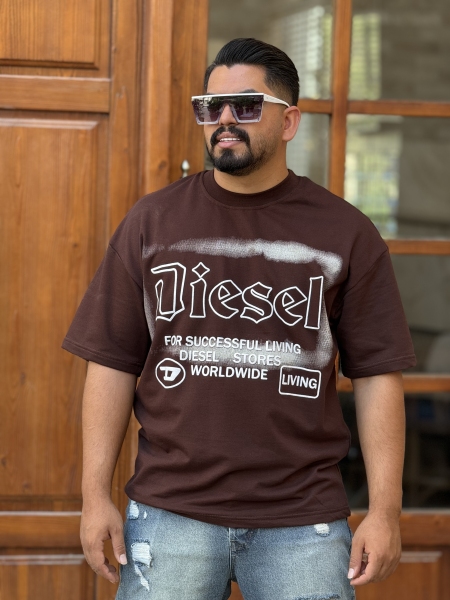 تیشرت دیزل قهوه ای