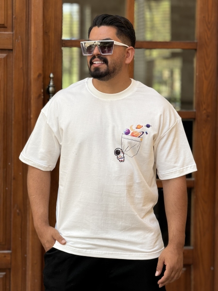 تیشرت فصانورد سفید