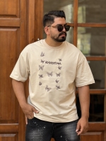 تیشرت گلدوزی پروانه کرم