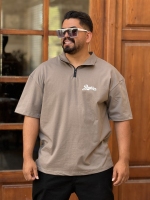 تیشرت نیم زیپ بروکلین خاکستری