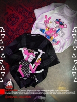 تیشرت پلنگ صورتی ال وی