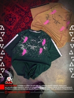 تیشرت پشت چاپ گل