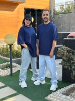 تیشرت بیسیک لش گرم دار سرمه ای