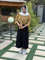 ست دوتیکه شومیز گره ای و سارافون مدل 1