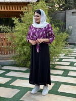 ست دو تیکه شومیز گره ای و سارافون مدل 2