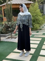 ست دو تیکه شومیز گره ای و سارافون مدل 6