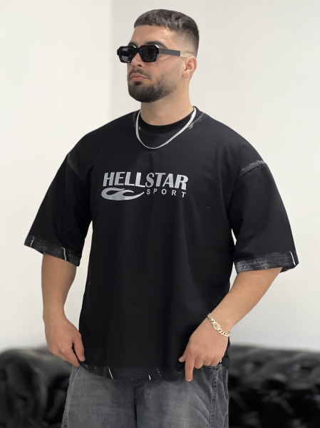 تیشرت 2نخ STAR مشکی