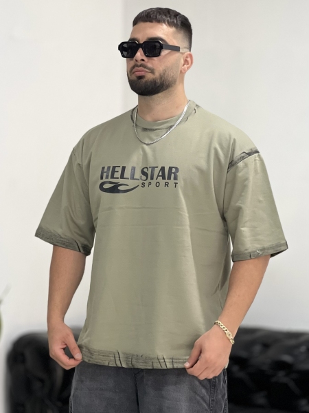 تیشرت 2نخ STAR زیتونی