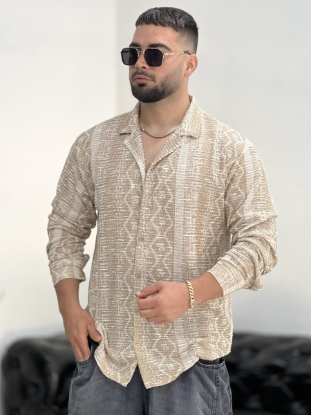 پیراهن بوکله RIKO کرم