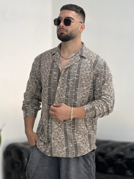 پیراهن بوکله RIKO نسکافه ای