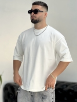 تیشرت 2نخ H&M سفید بی ام اس