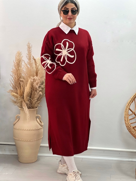 پیراهن بافت گل