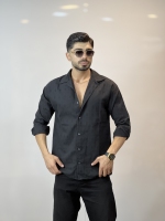 پیراهن پاییزه گیپوری آستین بلند Gh مشکی