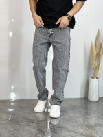 شلوار مام فیت جین Sol طوسی روشن کد 659