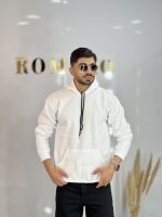 هودی ساده سه نخ داخل کرکی Sepehr سفید