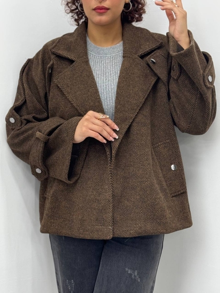 کت جناغی دکمه آیینه ای